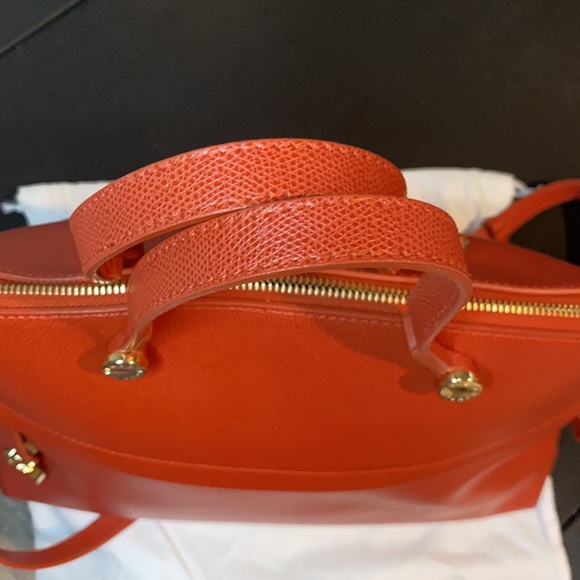EUC Furla Piper bag in orange - Picture 6 of 9